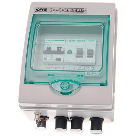 Elcentral 230V, PlugIn, 1xIn/3xUt